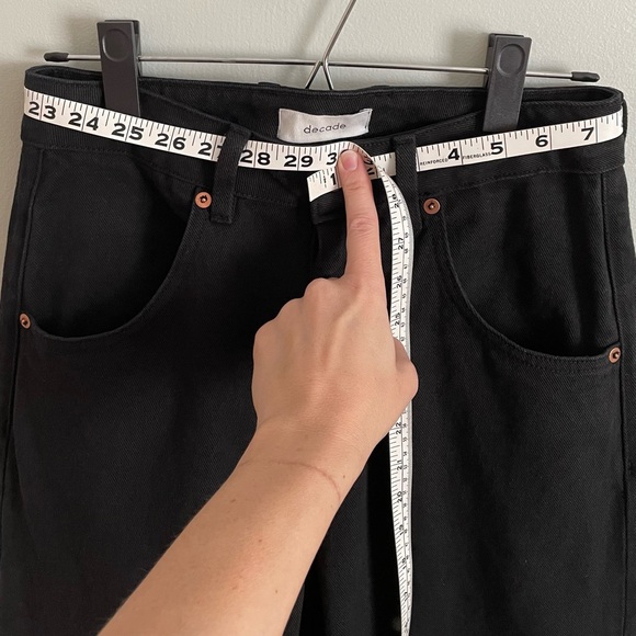 Decade Studio Kit Barrel Leg Trouser, Black, size 28 - Picture 8 of 9